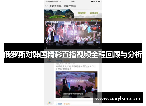 俄罗斯对韩国精彩直播视频全程回顾与分析